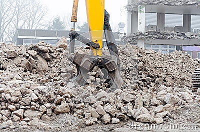 Excavators pliers Stock Photo