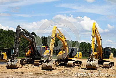 Excavators Editorial Stock Photo