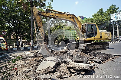 Excavators Editorial Stock Photo