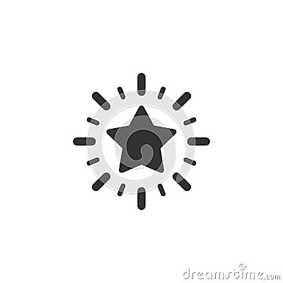Excellence star icon in simple design. Vector illustration Vector Illustration
