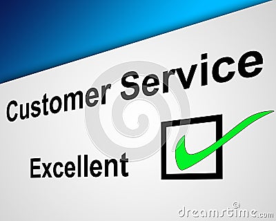 Excellent Customer Service Stock Photo