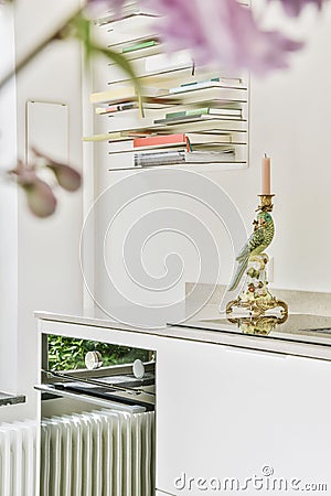 Excellent home decor in the form of a parrot Stock Photo