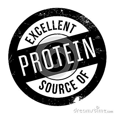 Excellent source of protein stamp Stock Photo