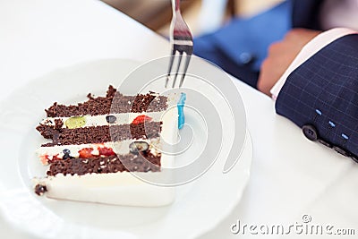 Excellent wedding cake Stock Photo