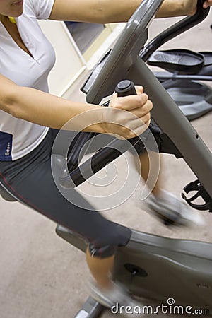 Excercise Bike Stock Photo