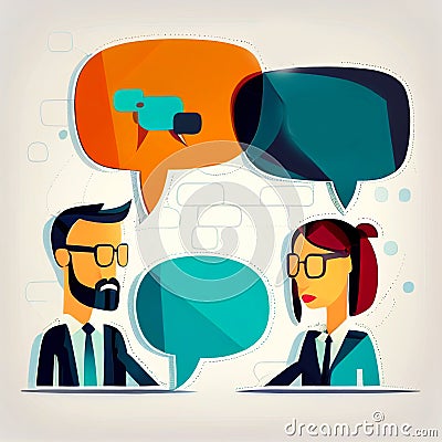 Exchange of ideas, idea, think, solution Stock Photo