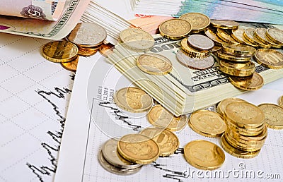 Exchange Rates. Stock Photo