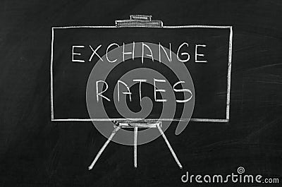 Exchange rates Stock Photo