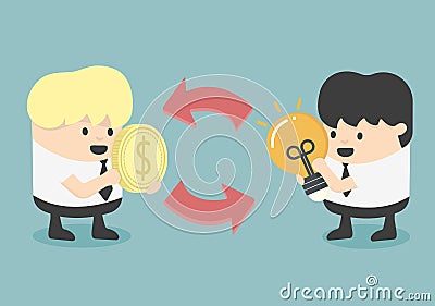 Exchange and trade Vector Illustration