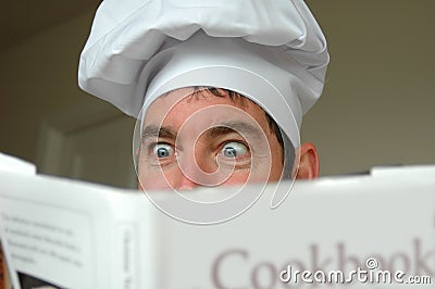 Excited cook Stock Photo