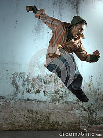 Exciting man Stock Photo