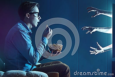 Exciting Movie Stock Photo