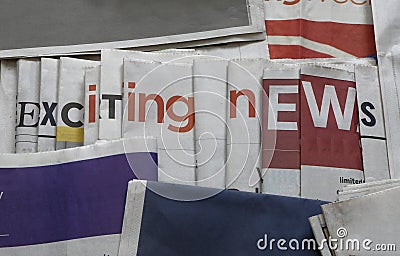 Exciting news background Stock Photo