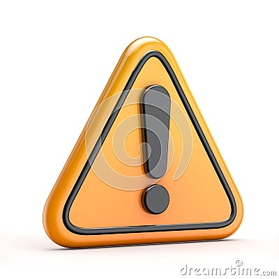 Exclamation danger (warning) symbol Stock Photo