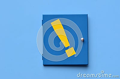 Exclamation mark - exclamation point Stock Photo