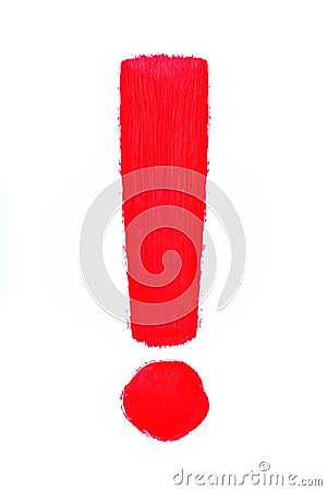 Exclamation mark Stock Photo