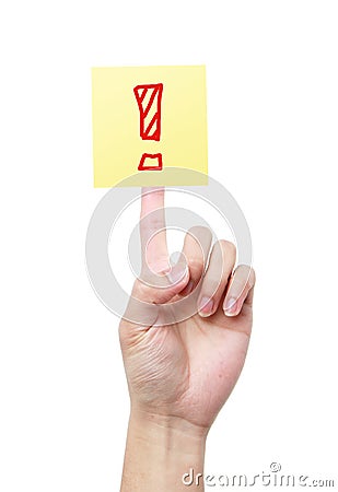 Exclamation mark Stock Photo