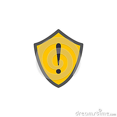 exclamation point icon. Element of cyber security icon for mobile concept and web apps. Colored exclamation point icon can be used Stock Photo