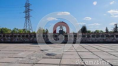 Exclusion Zone. Ukraine. Pripyat. August 26, 2019. Monument Prometheus Chernobyl Editorial Stock Photo