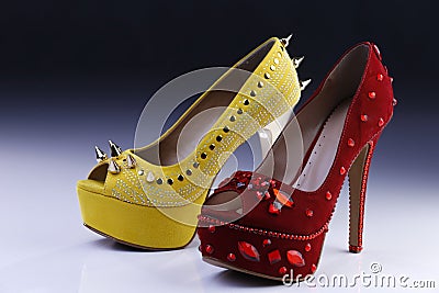 Exclusive beautiful and modern shoes Stock Photo