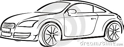 Exclusive car Vector Illustration