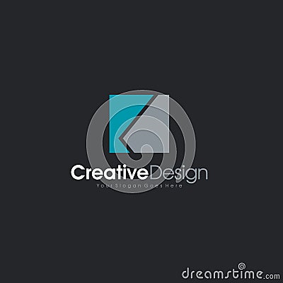 Exclusive Classic Typography K Letter and V letter Combine Logo Emblem Monogram Creative Design Vector Illustration