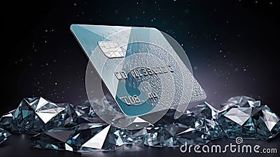 Exclusive Diamond Luxury credit card payment system Stock Photo