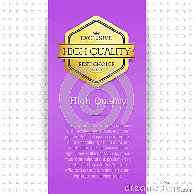 Exclusive High Quality Choice Promo Poster Vector Vector Illustration