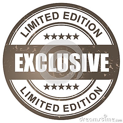Exclusive limited edition stamp Vector Illustration