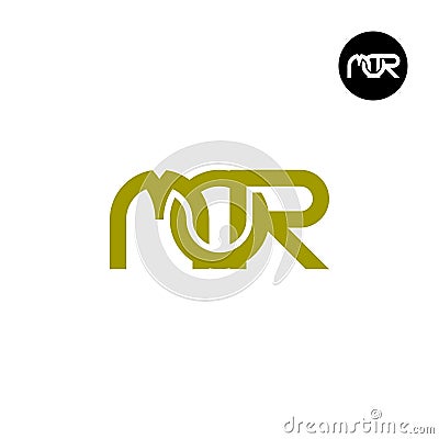 Letter MOR Monogram Logo Design Vector Illustration