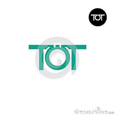 Letter TOT Monogram Logo Design Vector Illustration