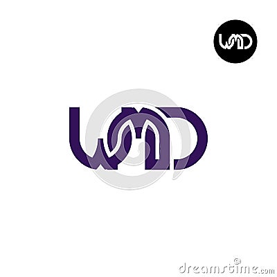 Letter WMD Monogram Logo Design Vector Illustration