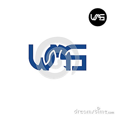 Letter WMS Monogram Logo Design Vector Illustration