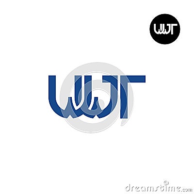 Letter WWT Monogram Logo Design Vector Illustration