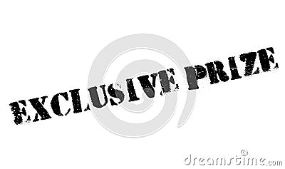 Exclusive Prize rubber stamp Stock Photo