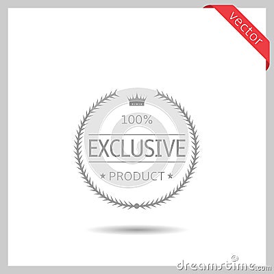 Exclusive product icon Vector Illustration