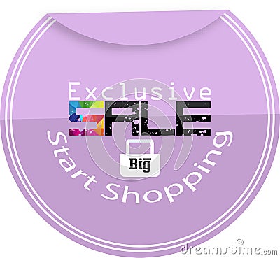 Exclusive sale for you design Stock Photo
