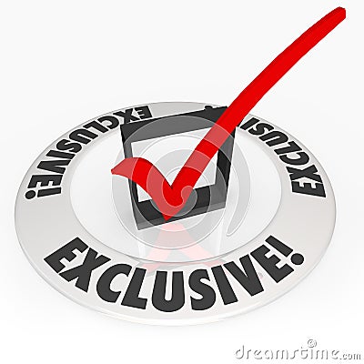 Exclusive Word Stars Advertising Special Access Content Product Stock Photo