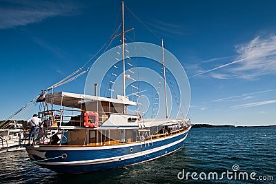 The excursion boat Stock Photo