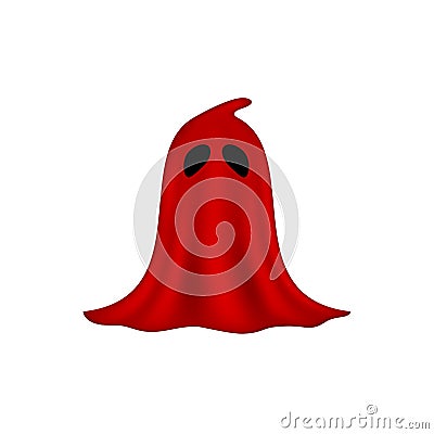 Executioner mask in red design Vector Illustration