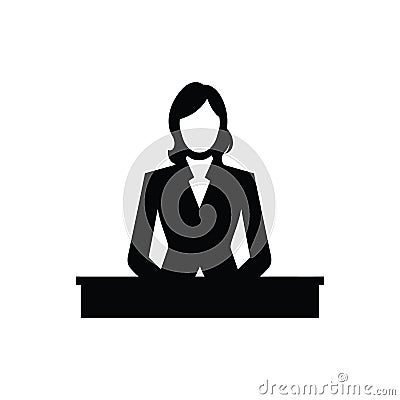 Executive Assistant Icon Vector Illustration