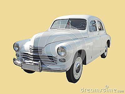 Executive car of 1950s fastback GAZ-M20 Pobeda version II Stock Photo