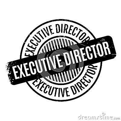 Executive Director rubber stamp Stock Photo