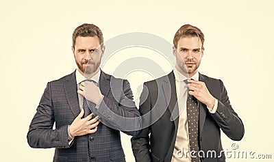 executive. professional successful ceo. leadership. ambitious colleague experts. two men Stock Photo