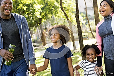 Exercise Activity Family Outdoors Vitality Healthy Stock Photo