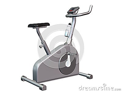 Exercise bike Stock Photo