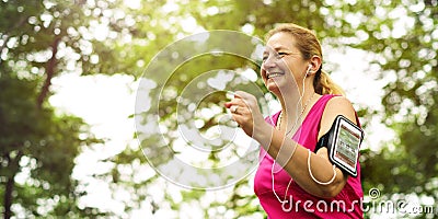 Exercise Cardio Fitness Health Activity Workout Fit Concept Stock Photo