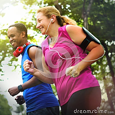 Exercise Cardio Fitness Health Activity Workout Fit Concept Stock Photo