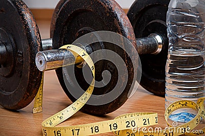 Exercise and Healthy Diet Stock Photo