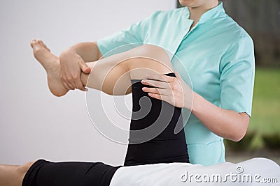 Exercise for lower limb Stock Photo